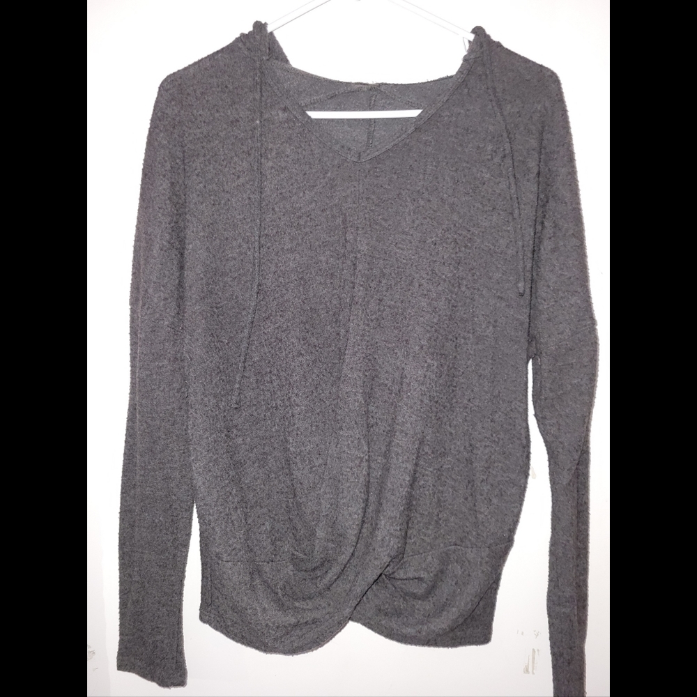 Grey hoodie sweater